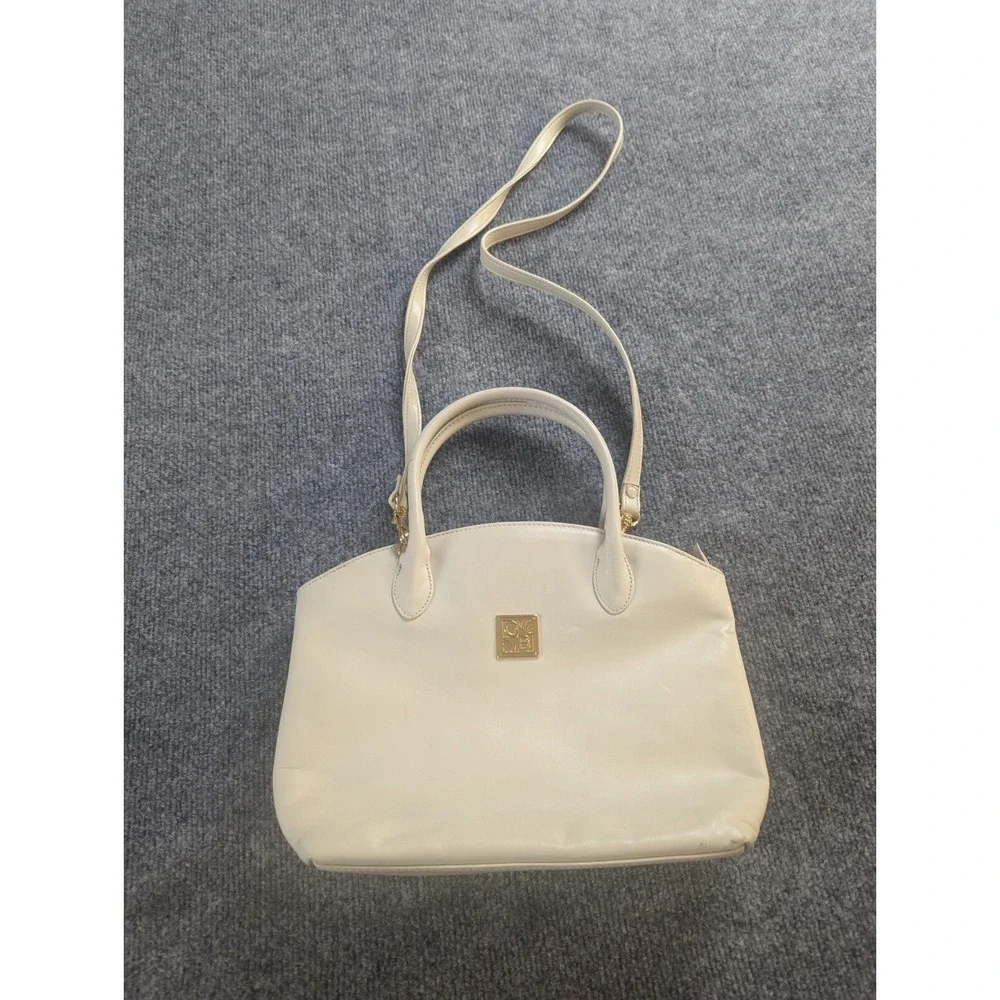 Giani Bernini Cream Handbag Vintage Purse